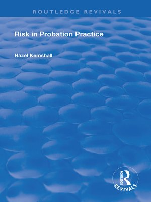 cover image of Risk in Probation Practice